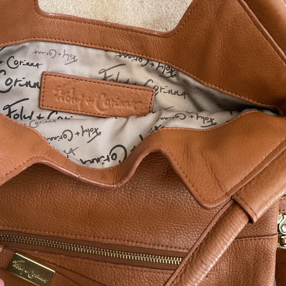 Foley & Corrina bag shoulder fold over or short handle. Soft - Picture 7 of 9